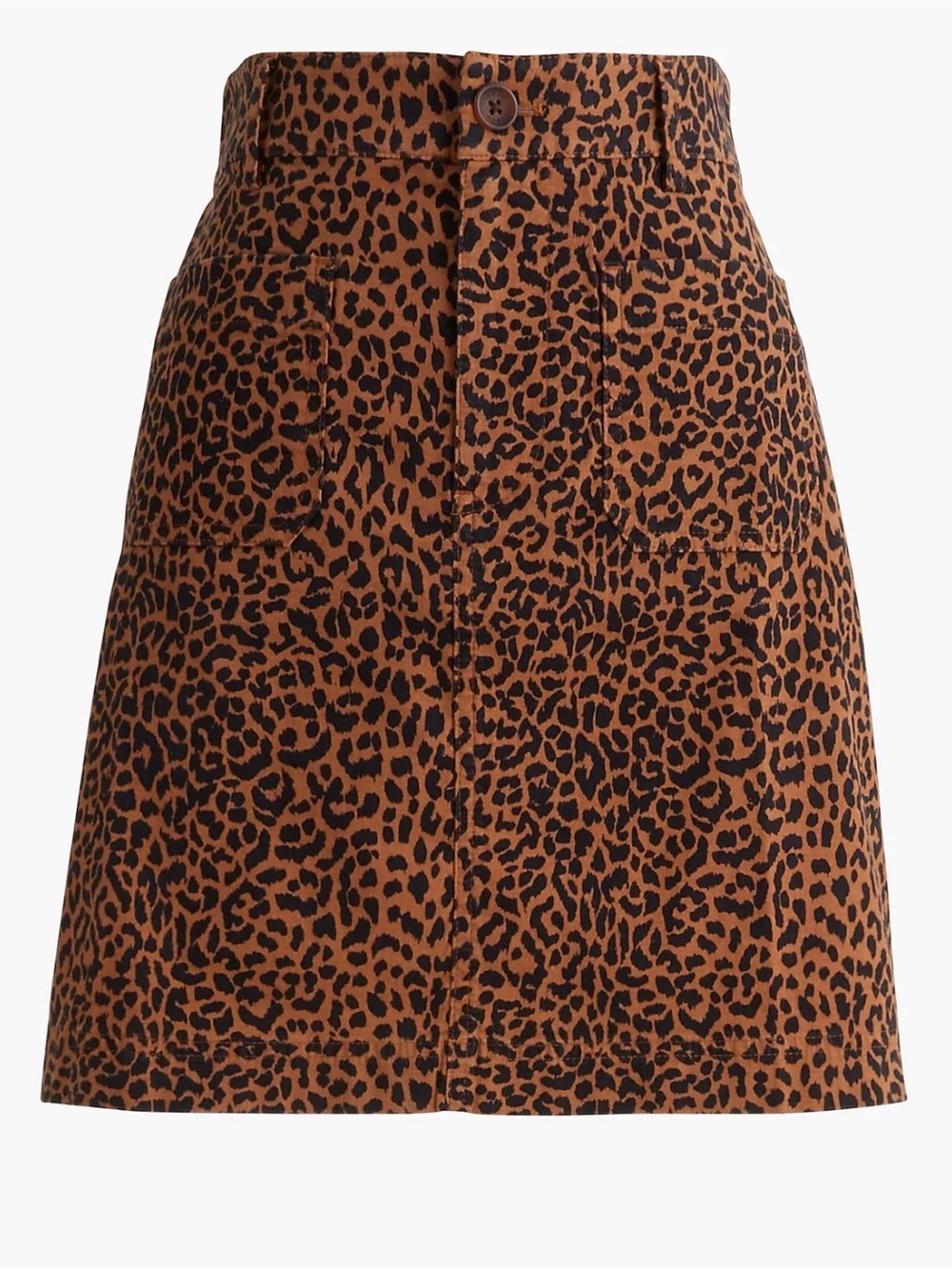 J Crew Leopard Print Skirt